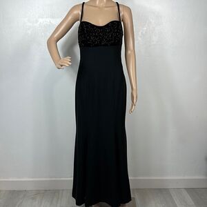chinese dress ladies Louisa Long Sleeve Slinky Maxi Dress - Black